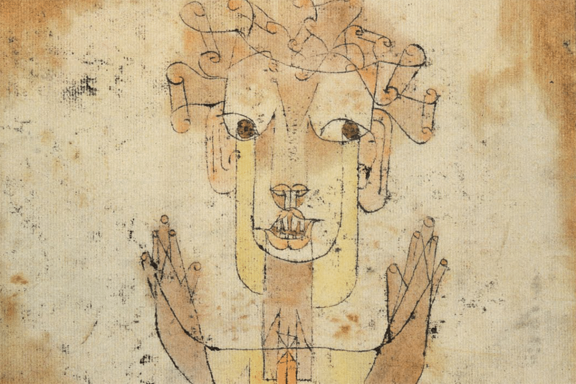 Recorte da tela Angelus Novus, de Klee